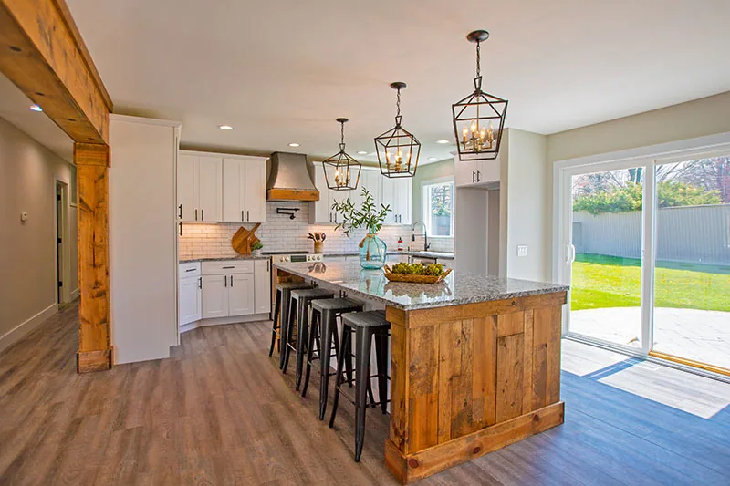 Bright kitchen interior photographed for a residential listing